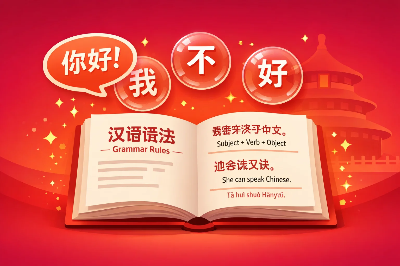 Comprendre la grammaire Chinois plus rapidement