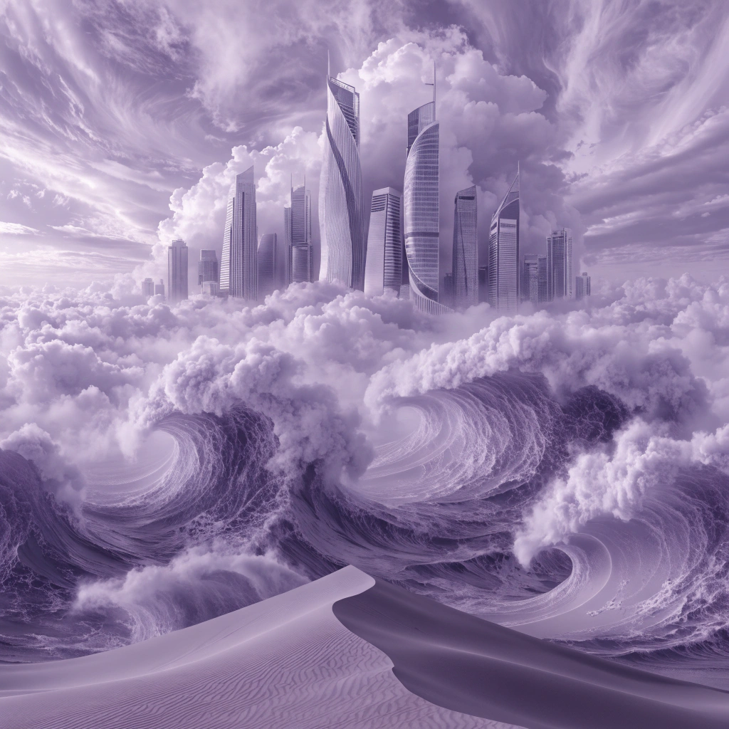 Landschaftsblick auf Vereinigte Arabische Emirate