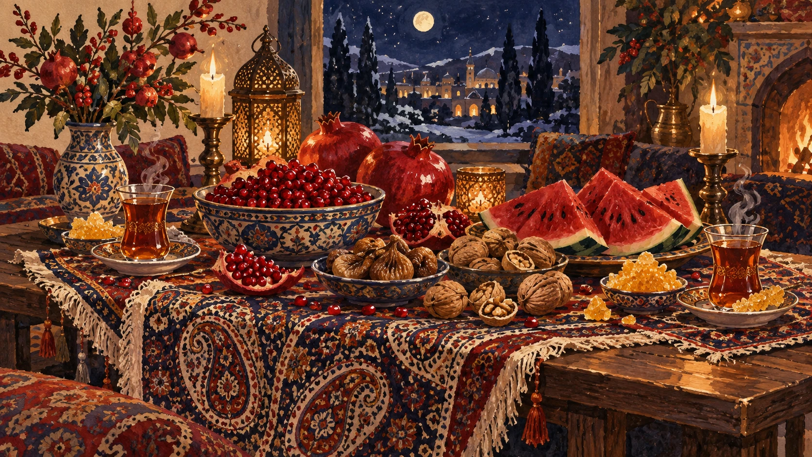 Yalda Table Foods in Afghan and Iranian Practice: Solstice Foodways and Agronomic Realities