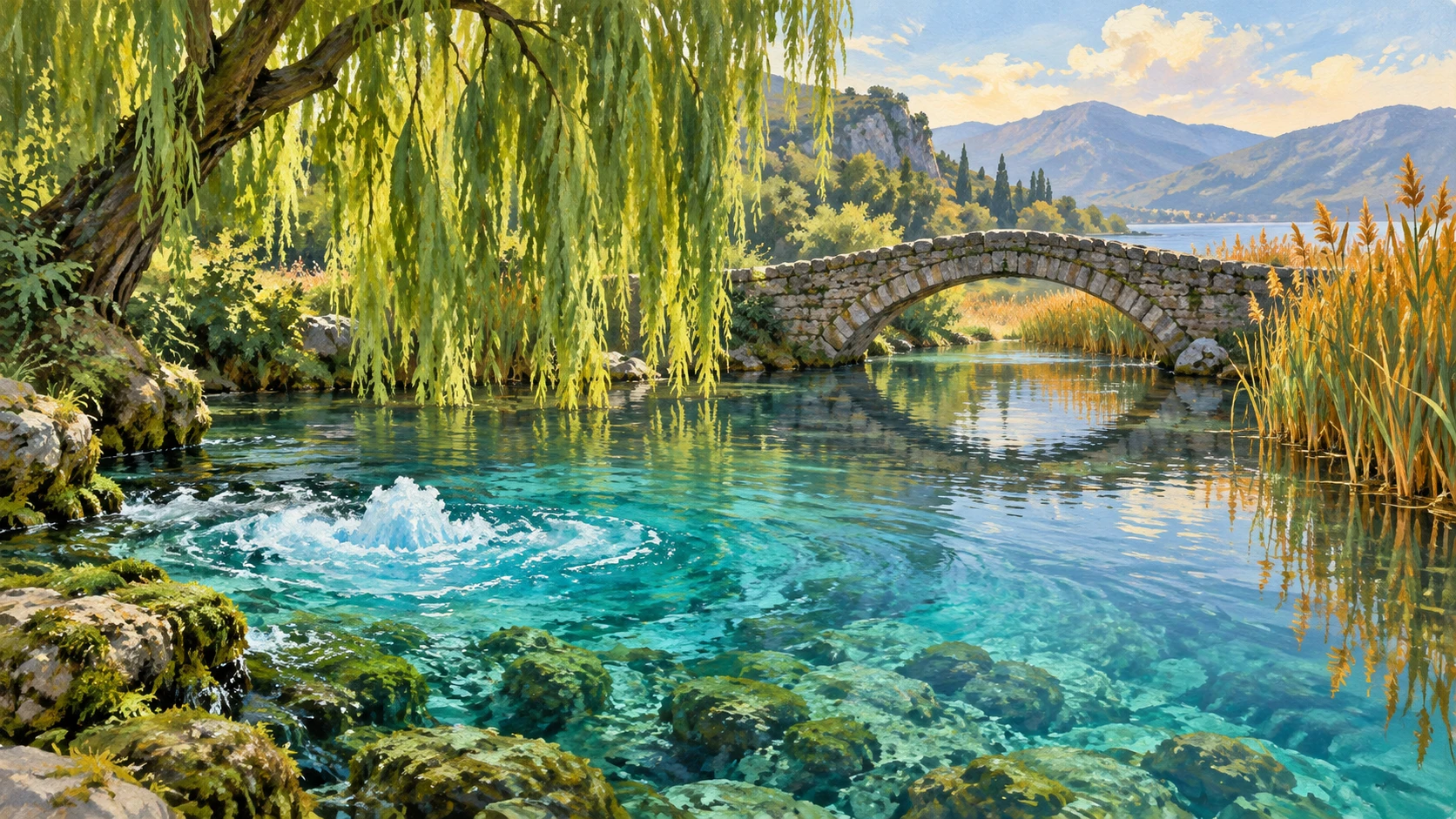 Artisanal documentary landscape of the natural karst freshwater springs at Drilon.
