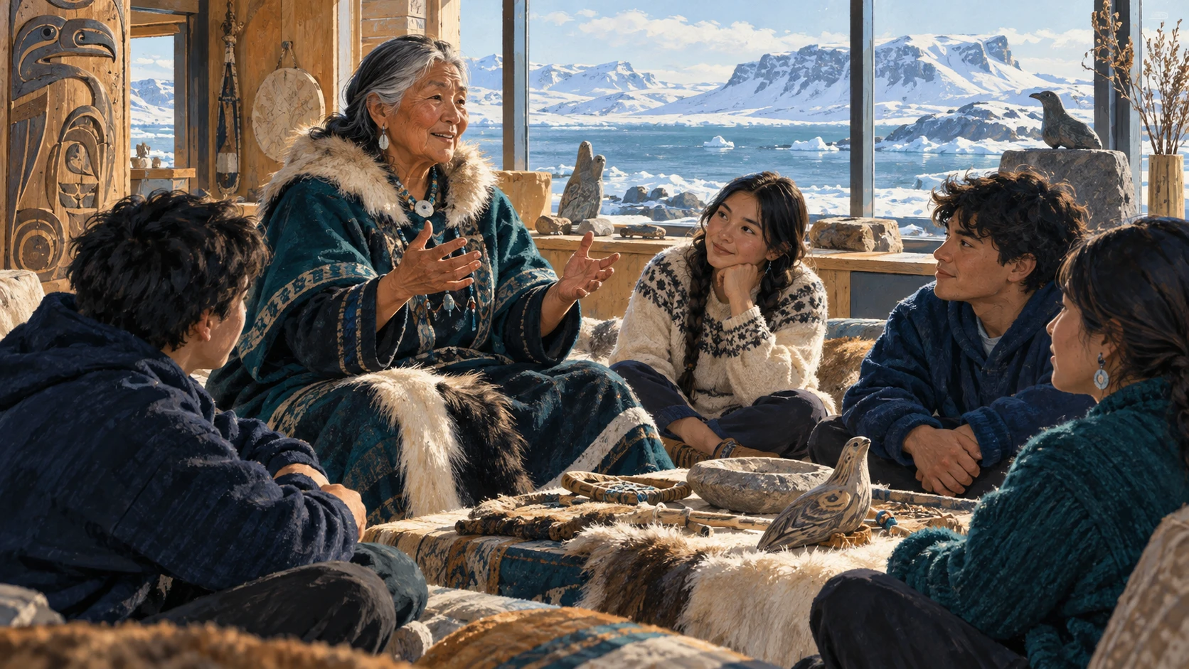A community cultural workshop setting in a northern heritage centre.