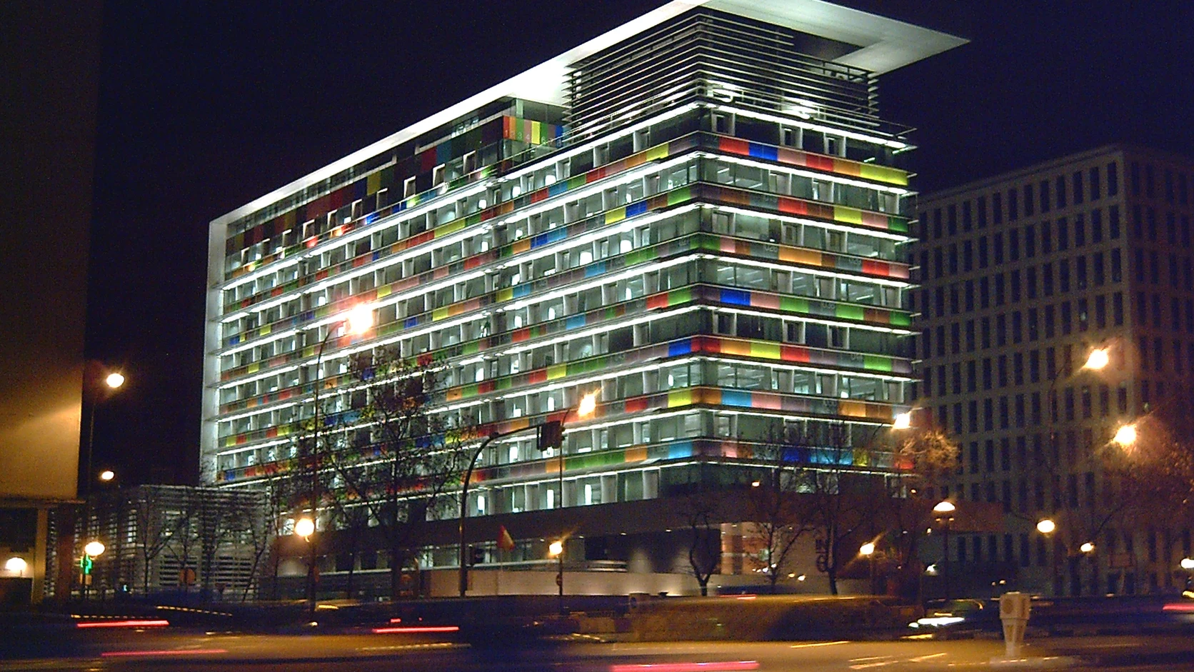 Headquarters of Spain's National Statistics Institute (INE) on Paseo de la Castellana in Madrid.