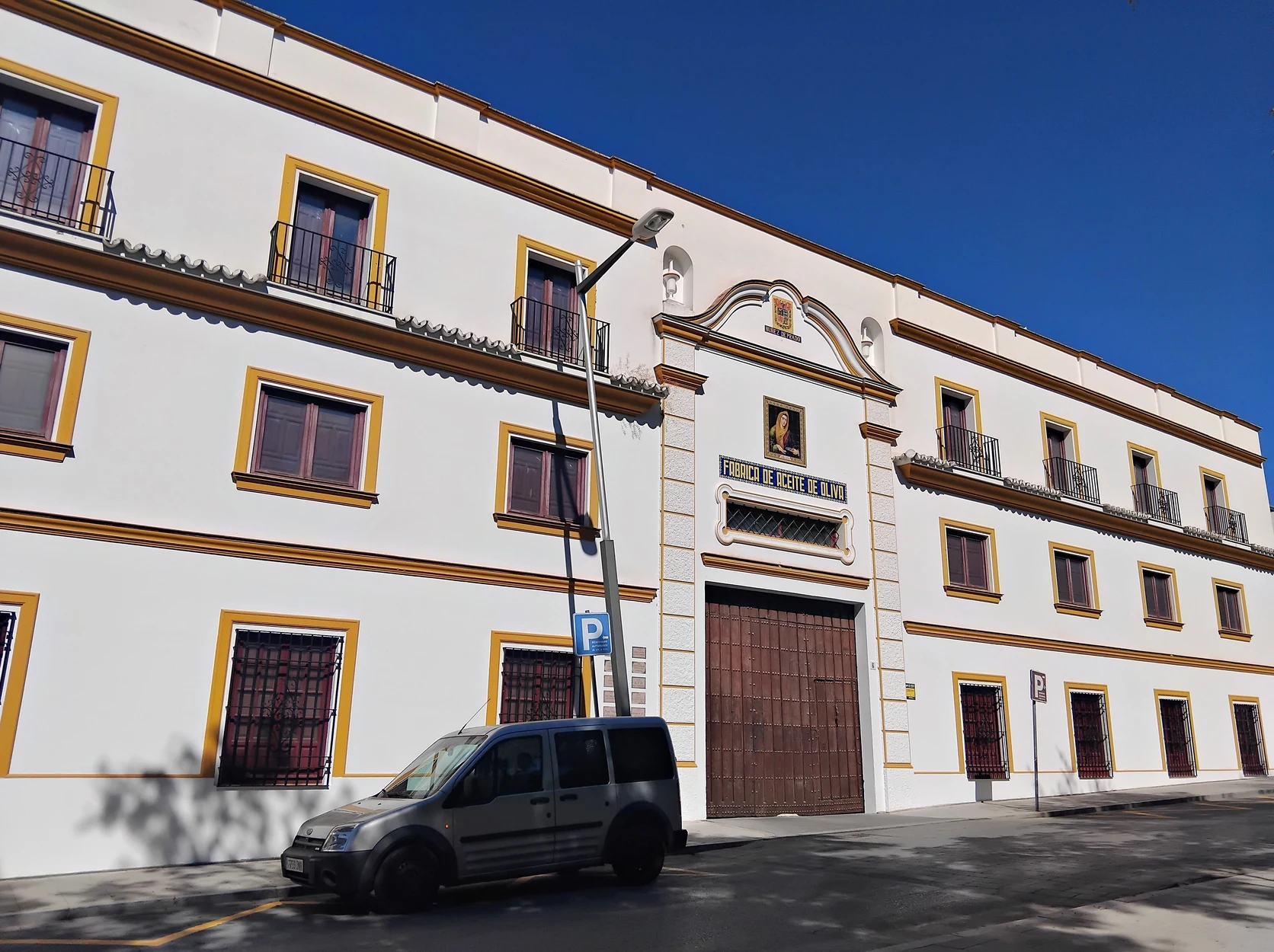 Historic and modern olive oil processing facility in Baena, Córdoba.