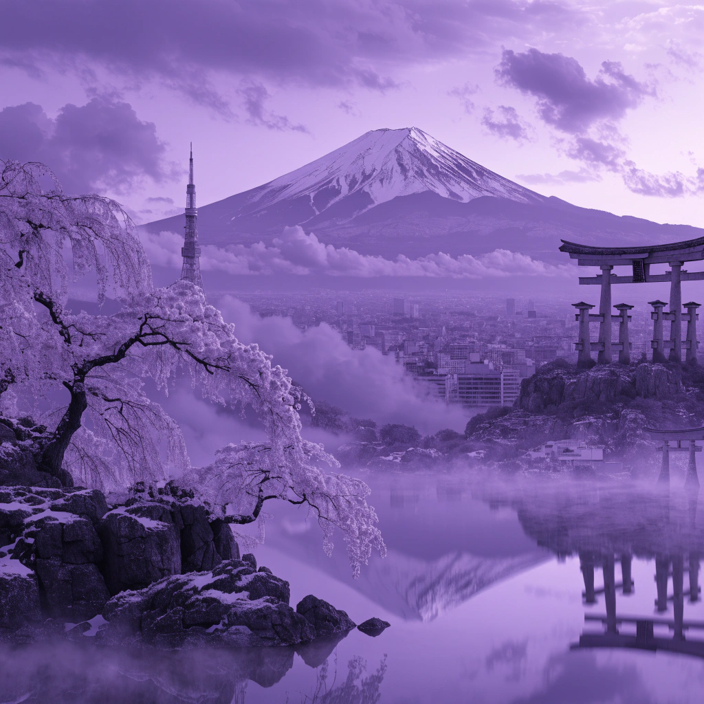 Vista panorâmica de Japão