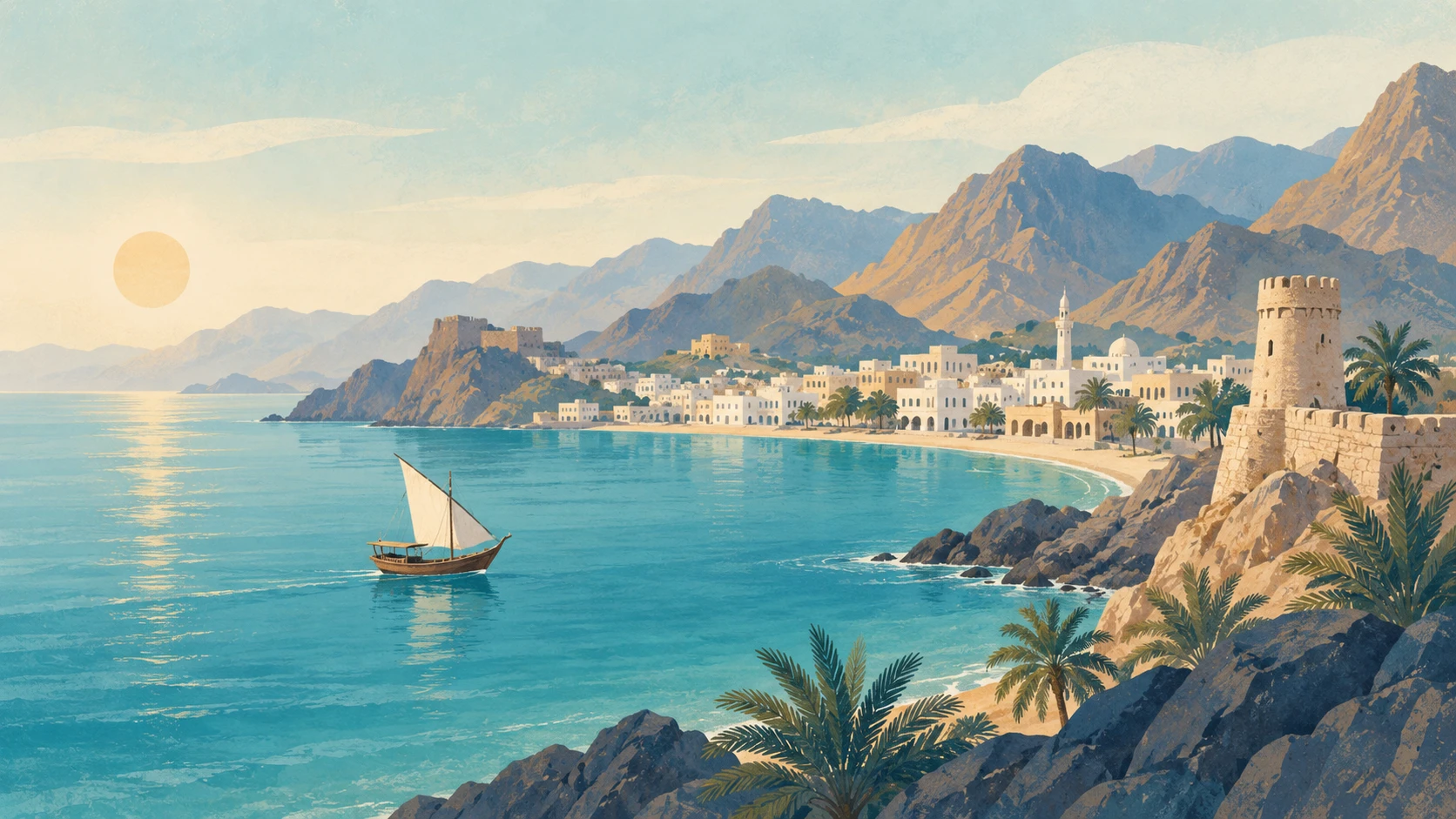 Scenic view of Oman