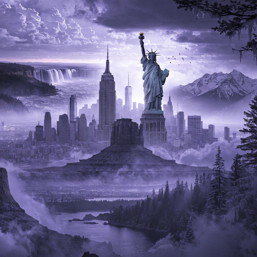 Vista panorámica de Estados Unidos