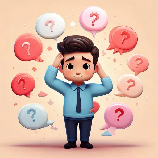 Confused person making common mistakes