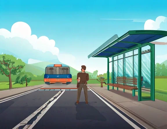 There aren't any buses today.