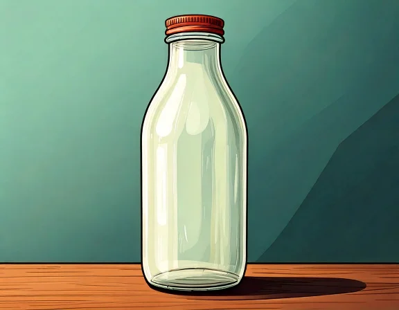 There isn't any milk.