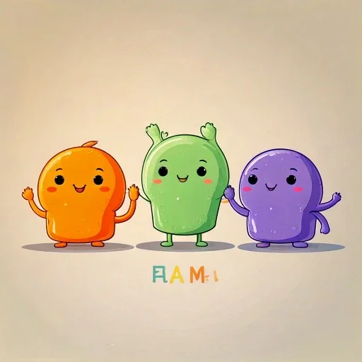 AM IS ARE family characters
