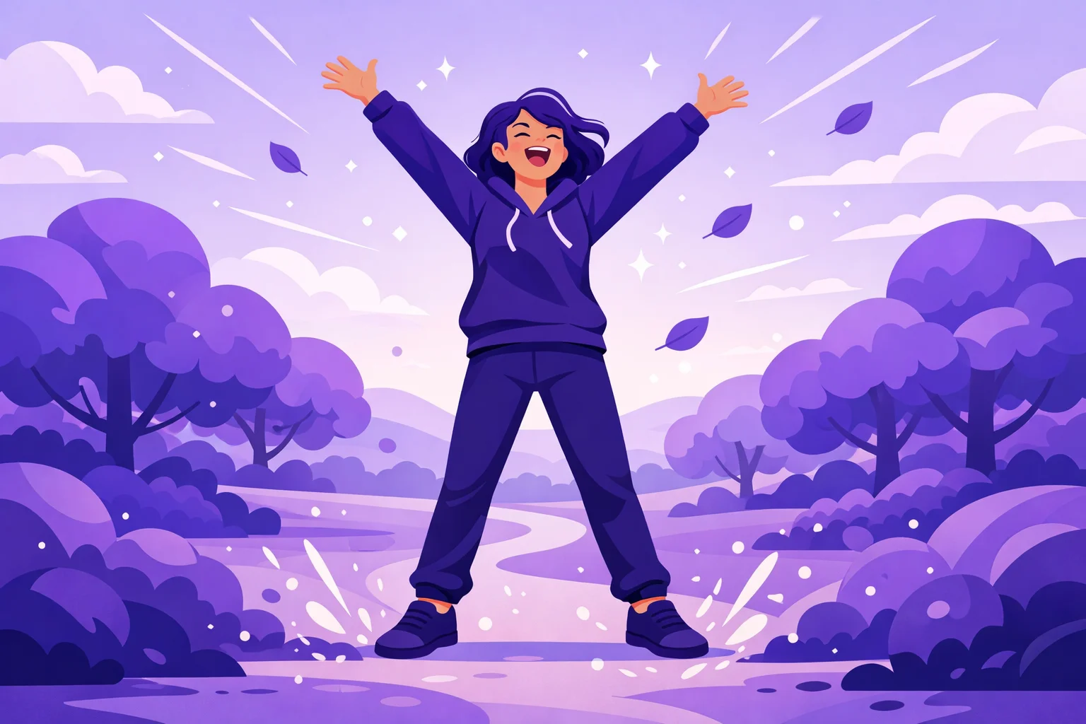 happy — visual vocabulary card