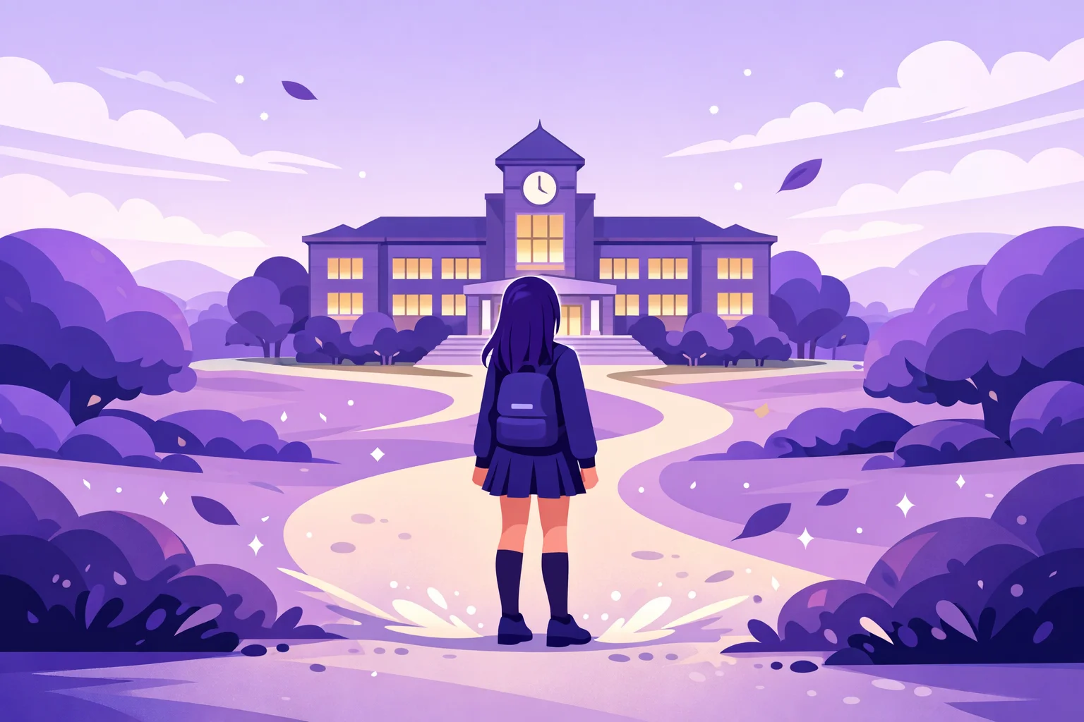 school — visual vocabulary card