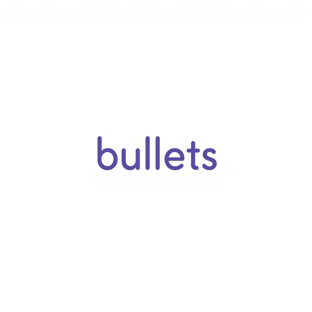 bullets — visual vocabulary card