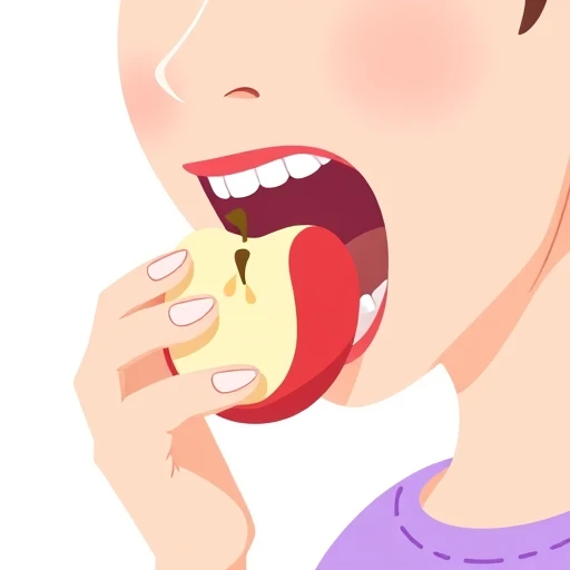 chewed — visual vocabulary card