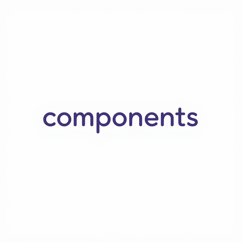 components — visual vocabulary card