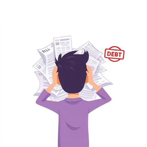 debt — visual vocabulary card