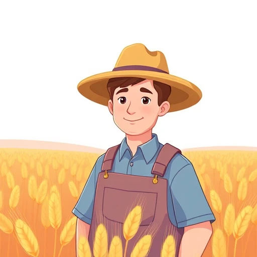 farmer — visual vocabulary card