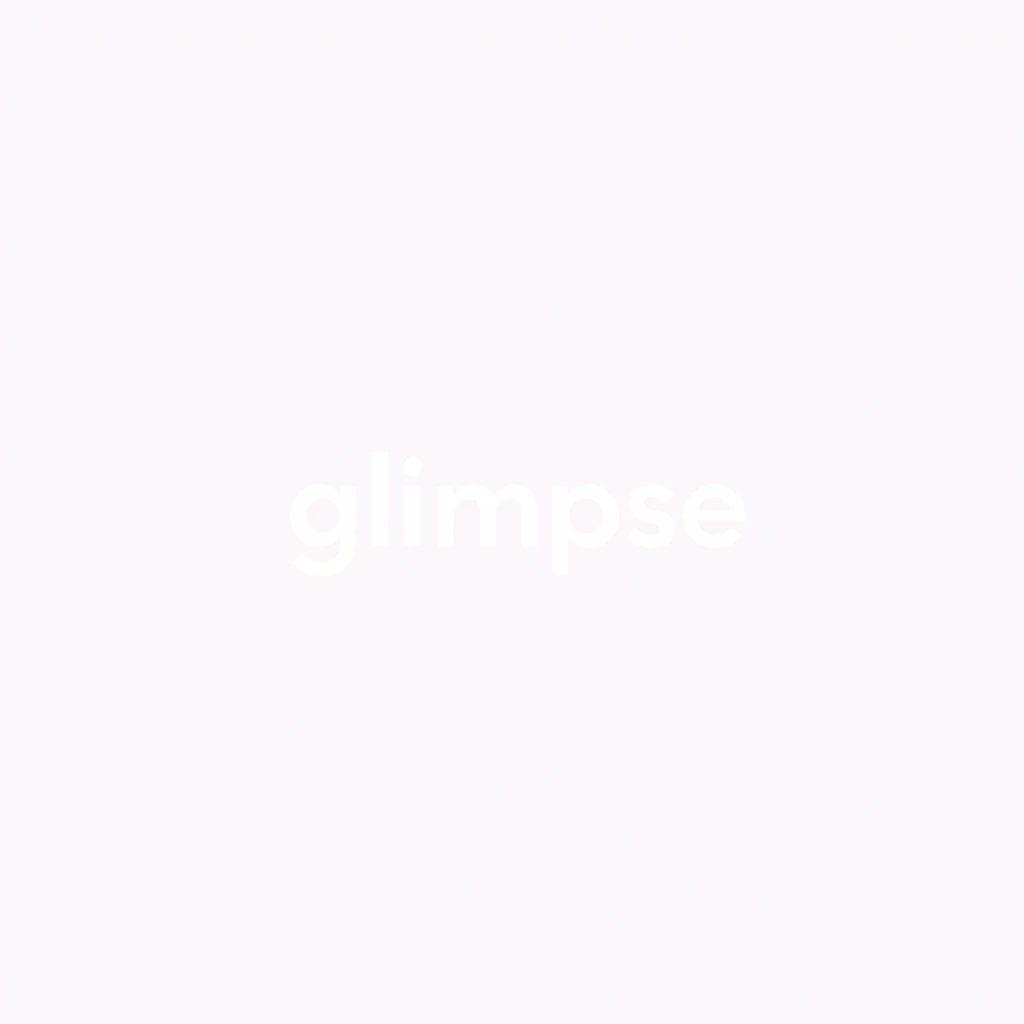 glimpse — visual vocabulary card