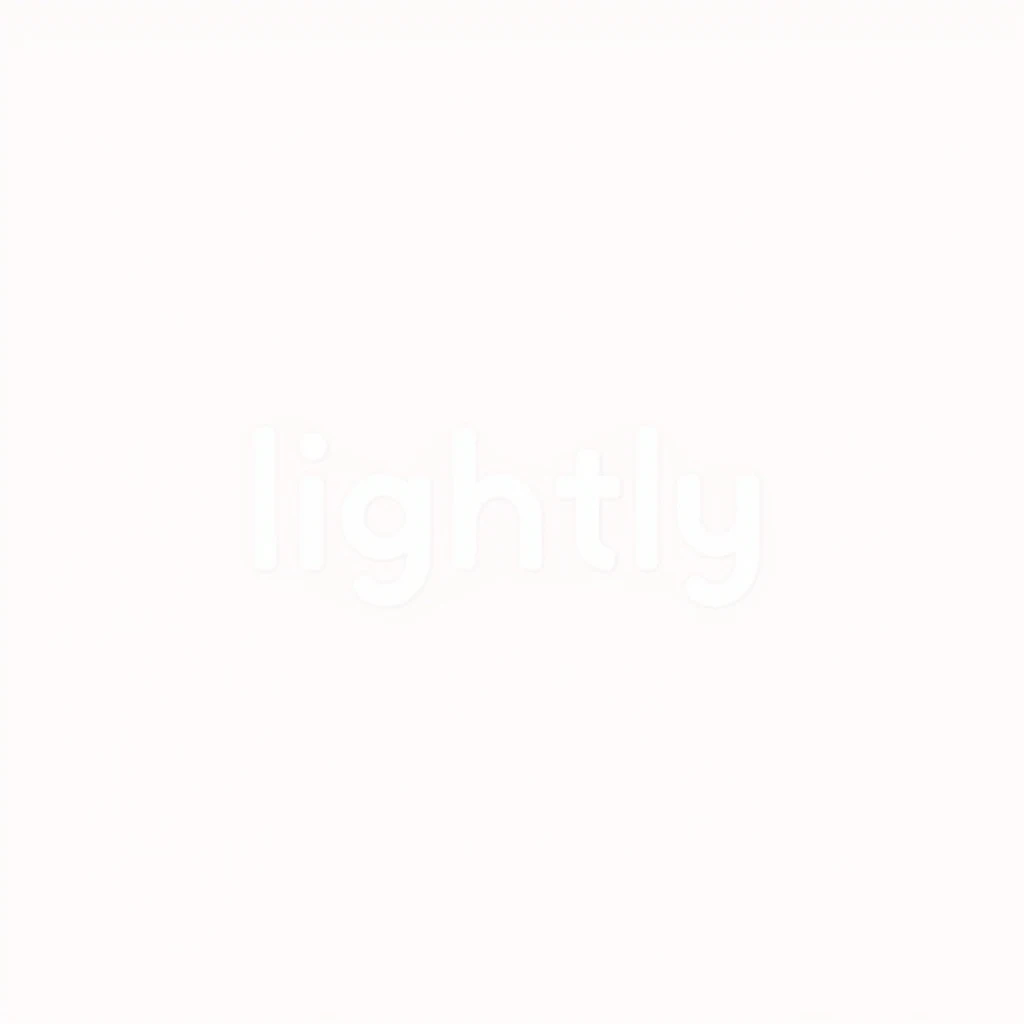 lightly — visual vocabulary card