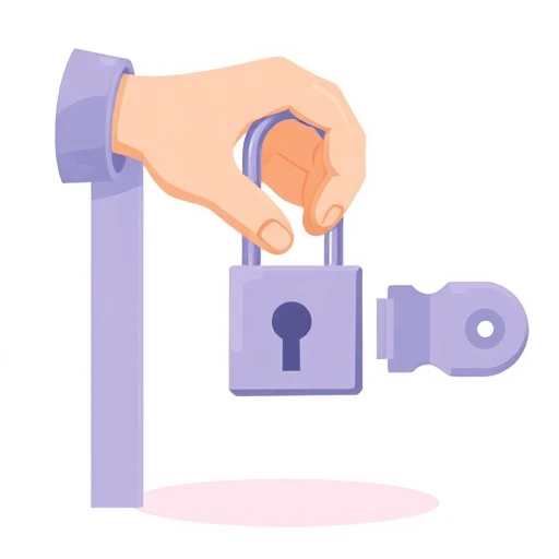 lock — visual vocabulary card