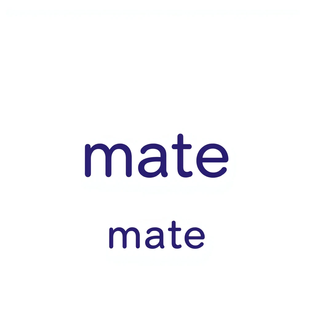 mate — visual vocabulary card