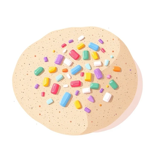 microplastics — visual vocabulary card