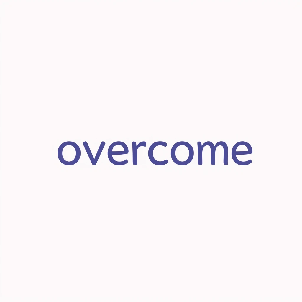 overcome — visual vocabulary card