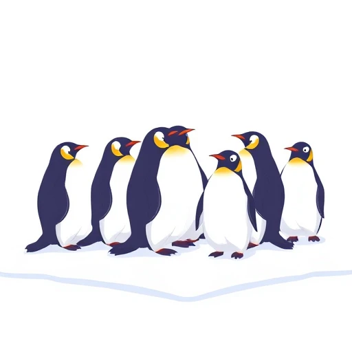 penguins — visual vocabulary card