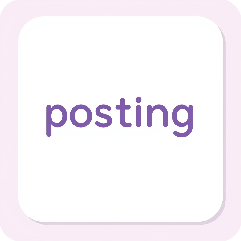 posting — visual vocabulary card