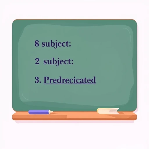 predicate — visual vocabulary card