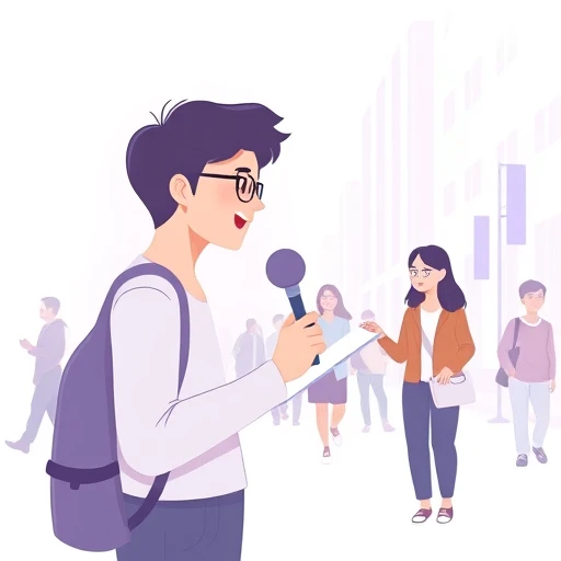 reporter — visual vocabulary card