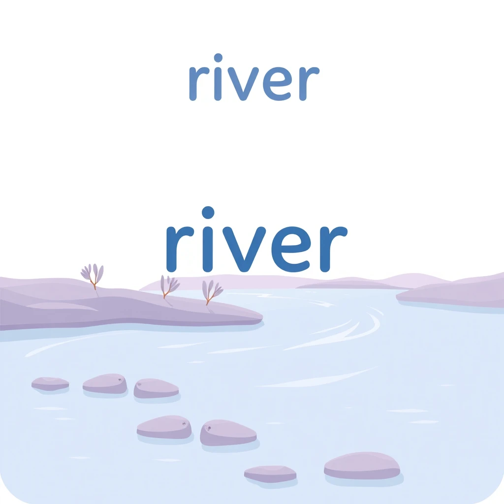 river — visual vocabulary card
