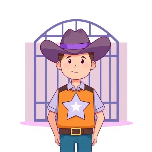 sheriff — visual vocabulary card