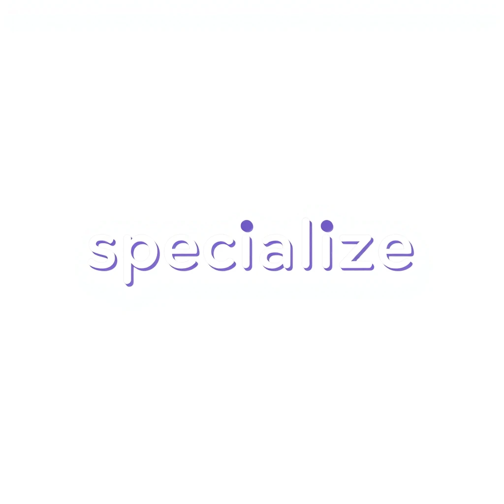 specialize — visual vocabulary card