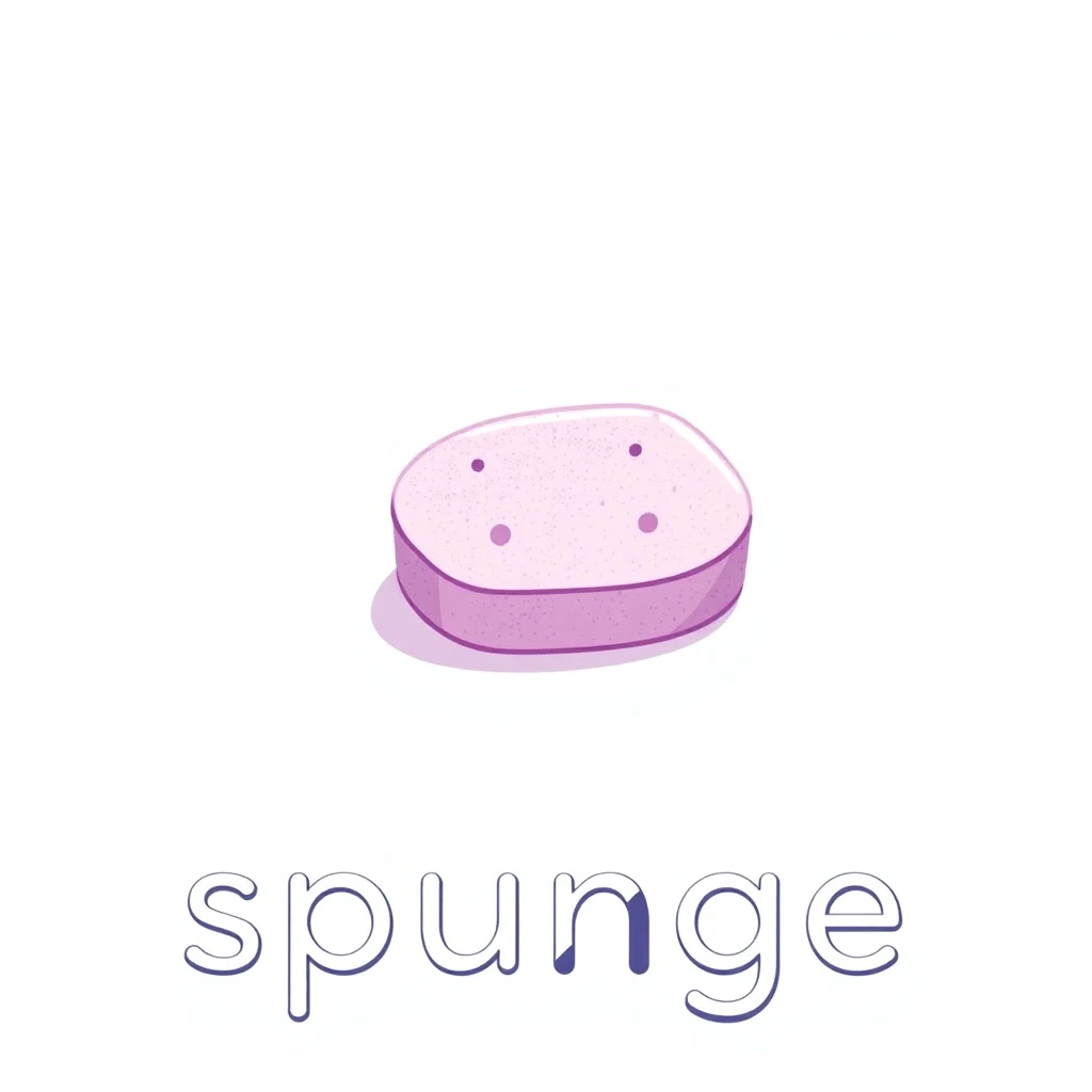 sponge — visual vocabulary card