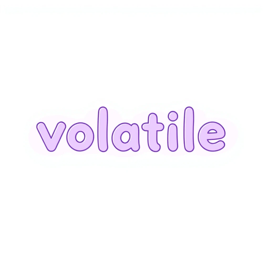 volatile — visual vocabulary card