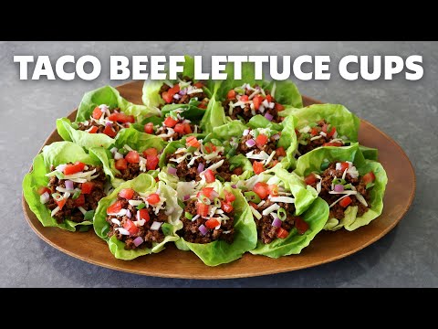 Thumbnail for Taco Beef Lettuce Cups | Food Wishes