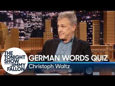 تصویر بندانگشتی Christoph Waltz Gives Jimmy Fallon a German Words Quiz