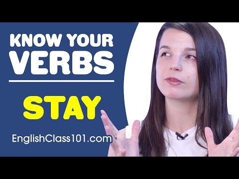 Thumbnail for STAY - Basic Verbs - Learn English Grammar