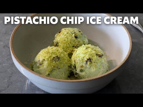 Pistachio Chip Ice Cream (No Churn) | Dubai Chocolate Inspired | Food Wishes