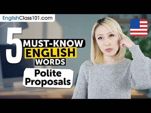 5 Must-Know English Words: Polite Proposals के लिए थंबनेल